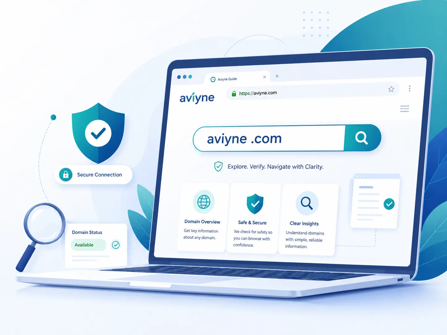 Aviyne .com digital guide and safe browsing illustration